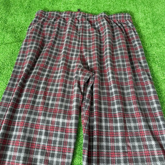 Fruit of the Loom Black Red Fleece Pockets Loungewear Pajama Pants Big Size 2XL - Picture 12 of 12
